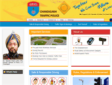 Tablet Screenshot of chandigarhtrafficpolice.org
